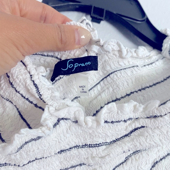 Nordstrom SOPRANO Stripe Off the Shoulder Top - Picture 8 of 10